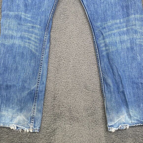 Polo Ralph Lauren Jeans Men 36x30 Faded Blue Vintage 67 Straight Cotton Wide Y2K - Picture 13 of 14